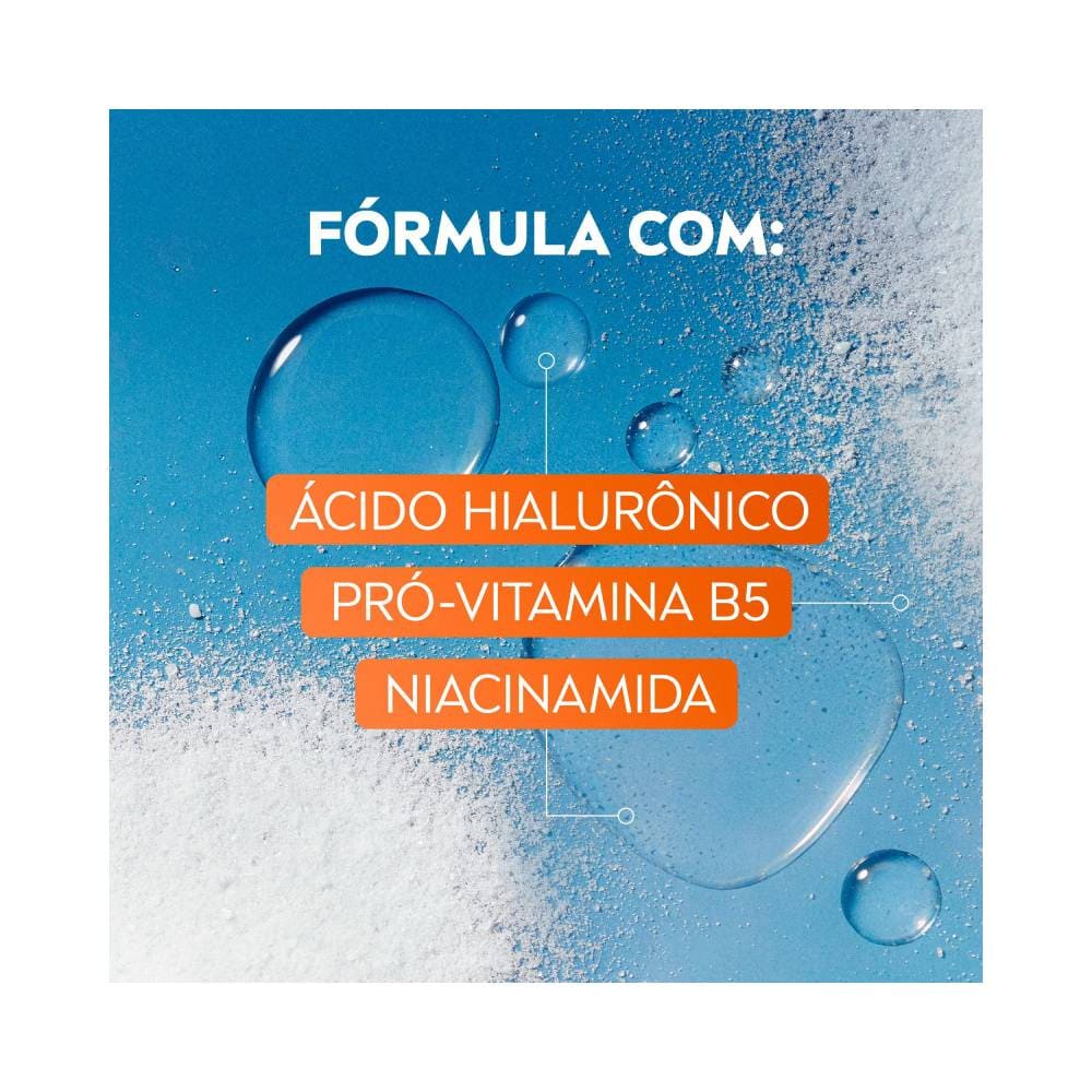 Fórmula do sérum Nivea com destaque para ingredientes ativos
