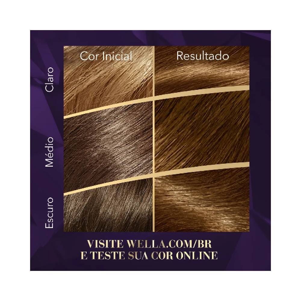 Gráfico de transformação de cor Coloração Koleston Castanho Ouro 53