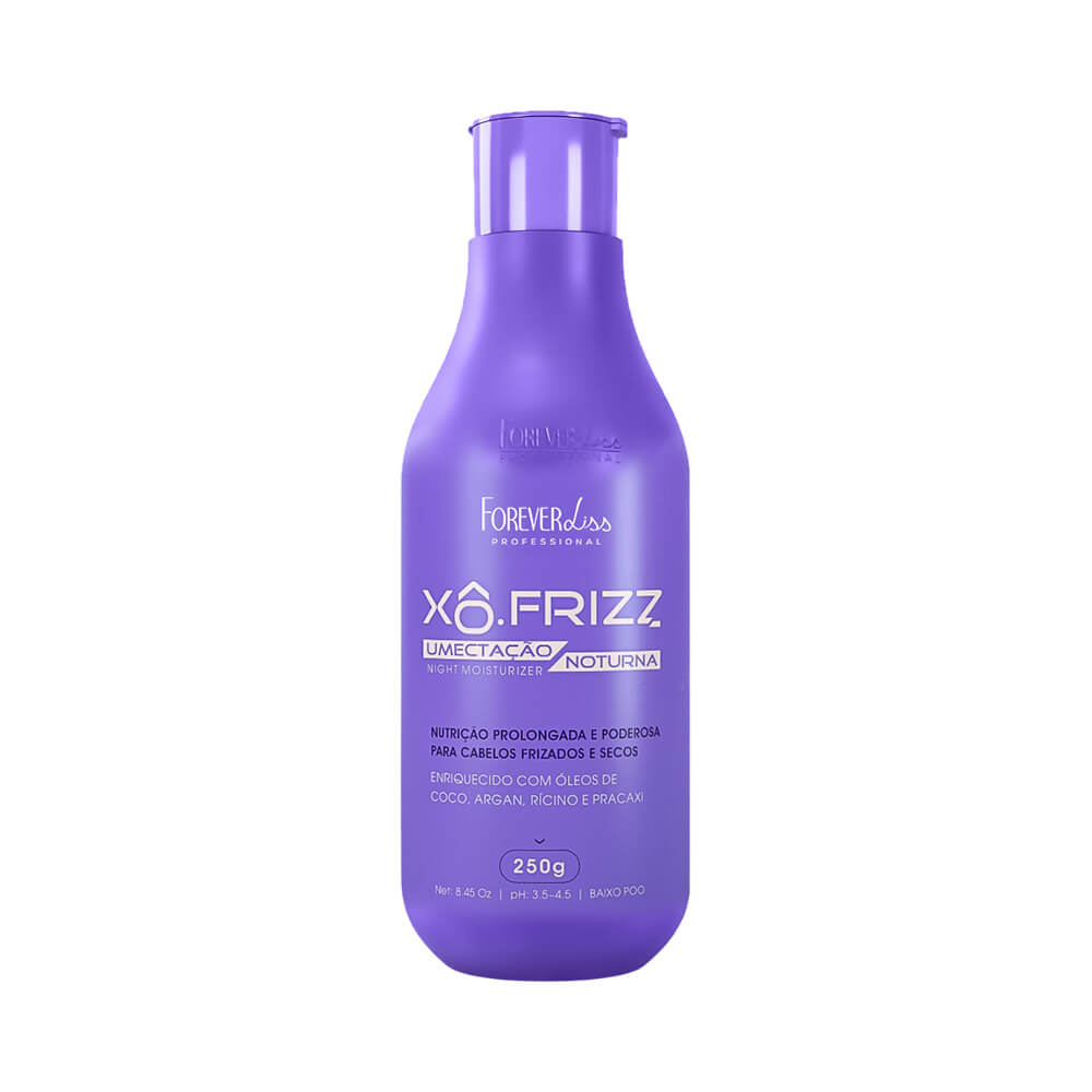 Frontal do Creme Umectação Noturna Forever Liss Xô Frizz 250g