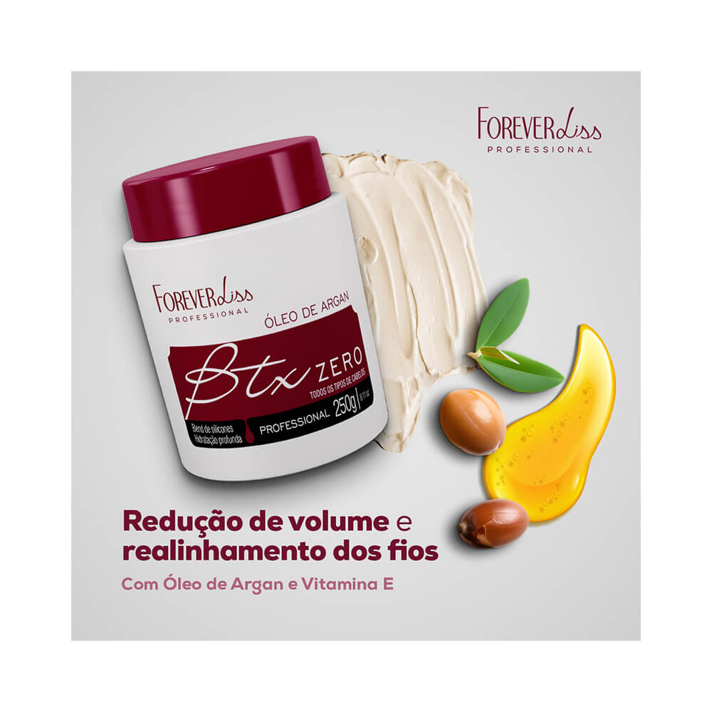 Potes do produto com creme e óleo de argan ao lado