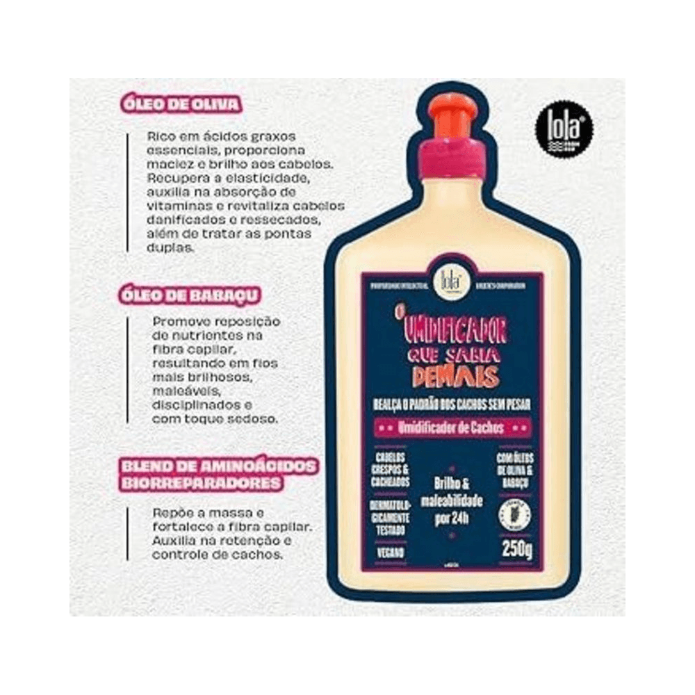Imagem informativa do frasco com destaque para ingredientes e benefícios