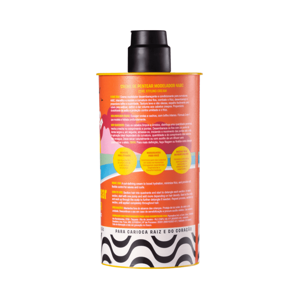 Creme de Pentear Lola Ela é Carioca 4ABC 480g - verso