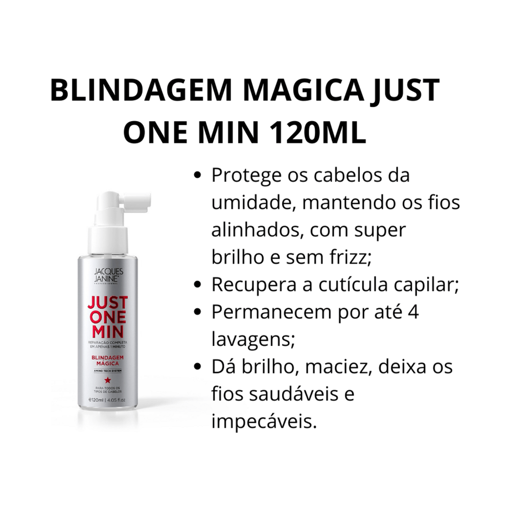 Informações do produto Blindagem Just One Min 120ml