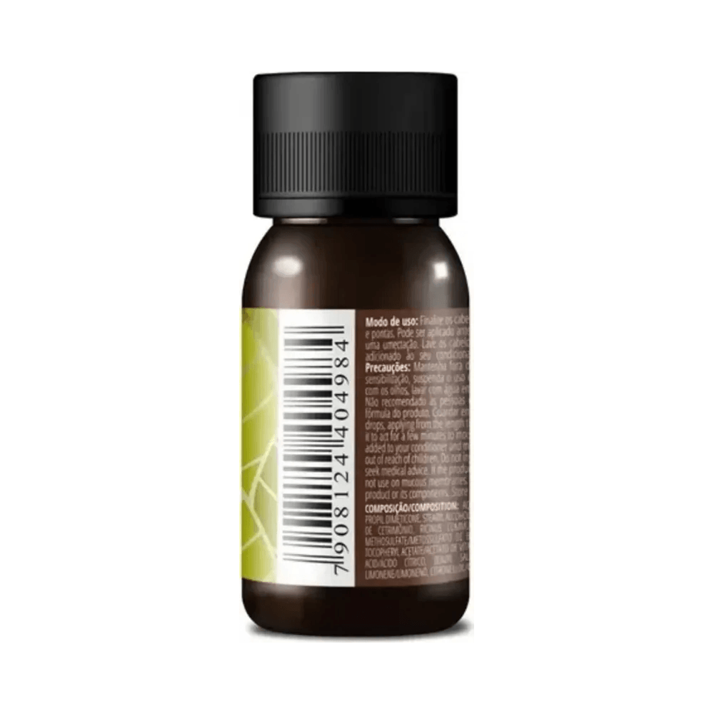Vista traseira do frasco do Óleo de Rícino Inoar Botanic 30ml