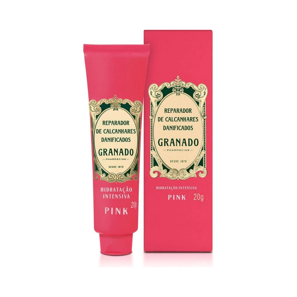 Reparador de Calcanhares Granado Pink 20g com caixa rosa