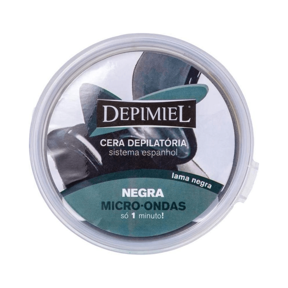 Vista superior do pote de Cera Negra Depimiel 200g