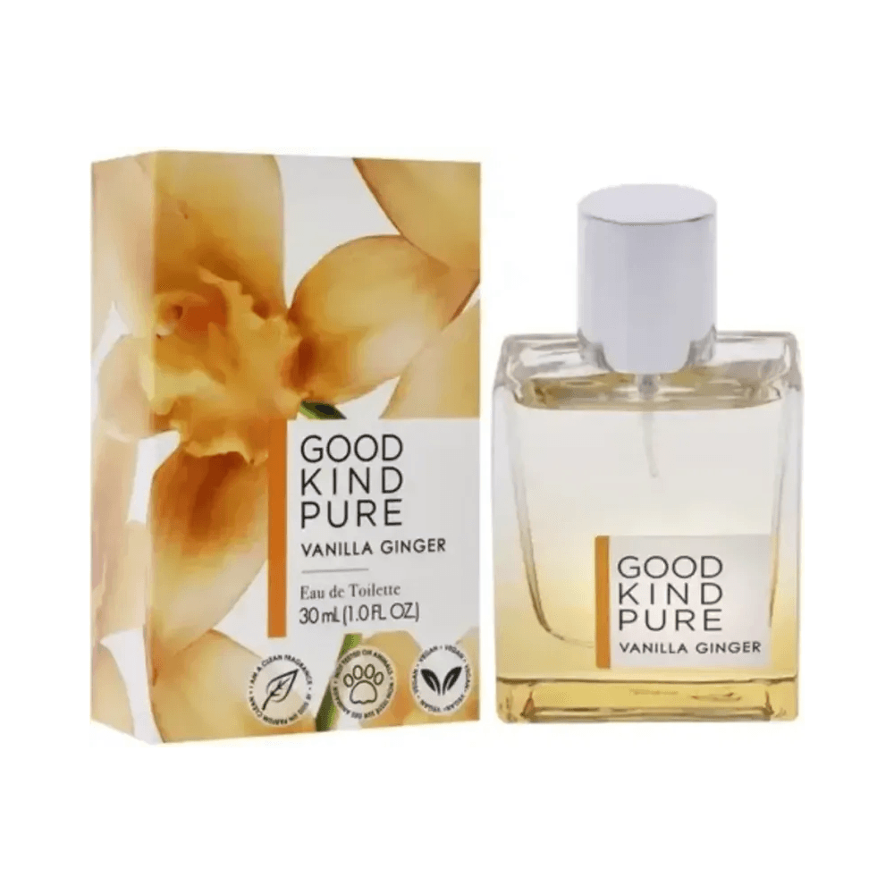 Frasco e caixa Good Kind Pure Vanilla Ginger 30ml - visual de produto com rótulo e embalagem