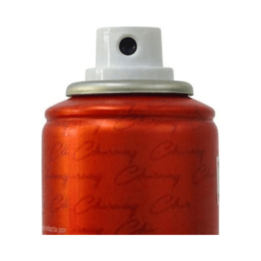 Close do aplicador do fixador Eu Amo Charming mostrando o bico spray