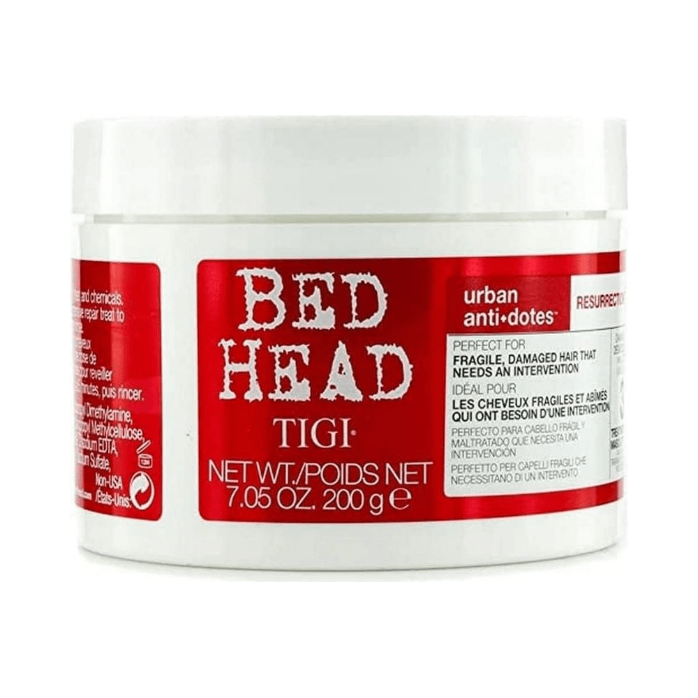 Máscara Tigi Bed Head Anti+dotes Resurrection 200g - detalhe do rótulo