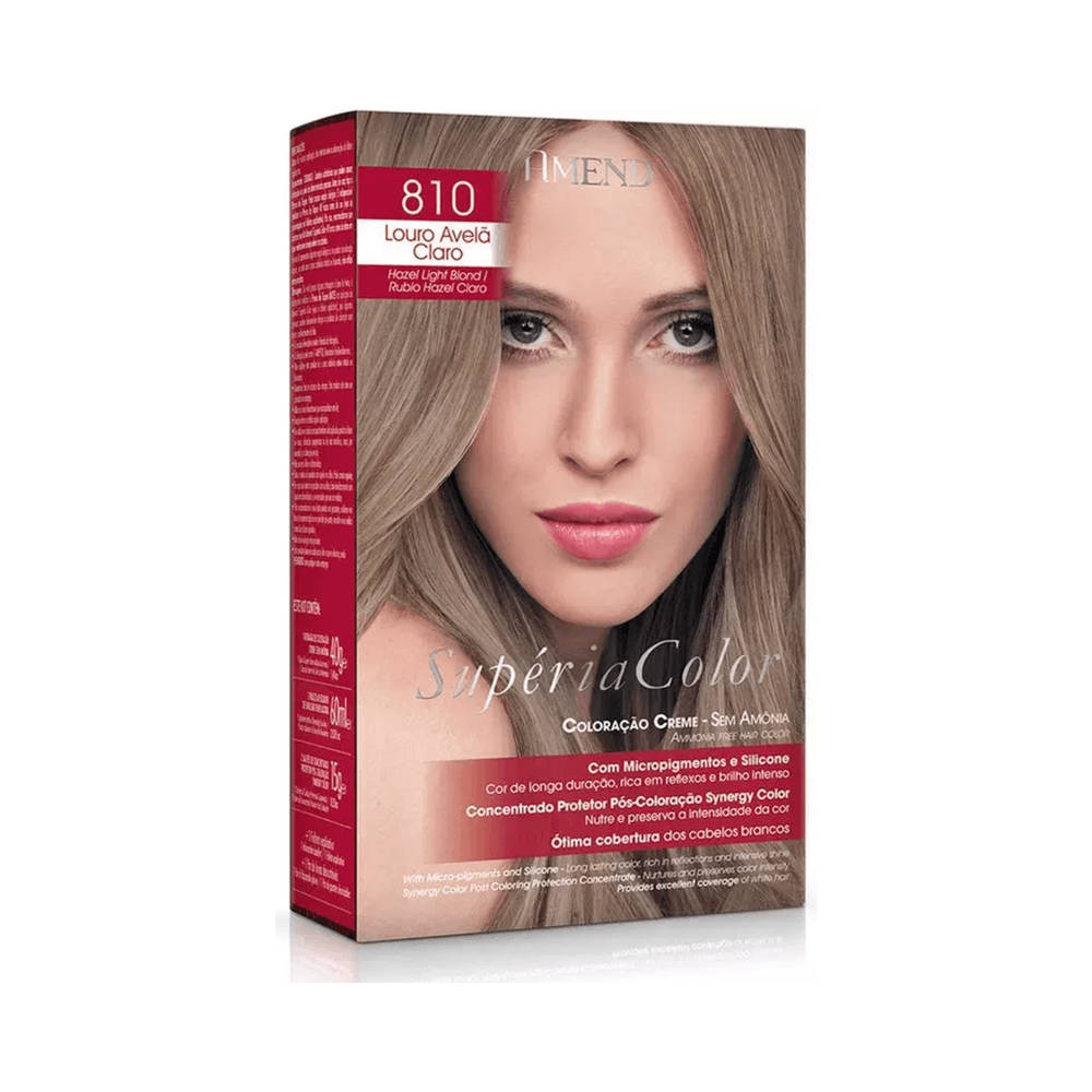 Kit Tonalizante Amend Supéria Color 810 em ângulo lateral