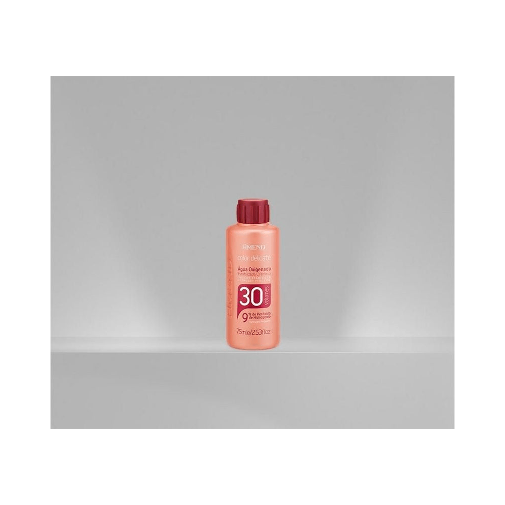 Frasco Amend Color Delicaté 30 volumes sobre fundo claro