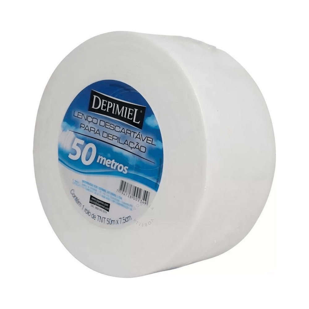 Rolo de Papel Depimiel TNT 50m em ângulo lateral