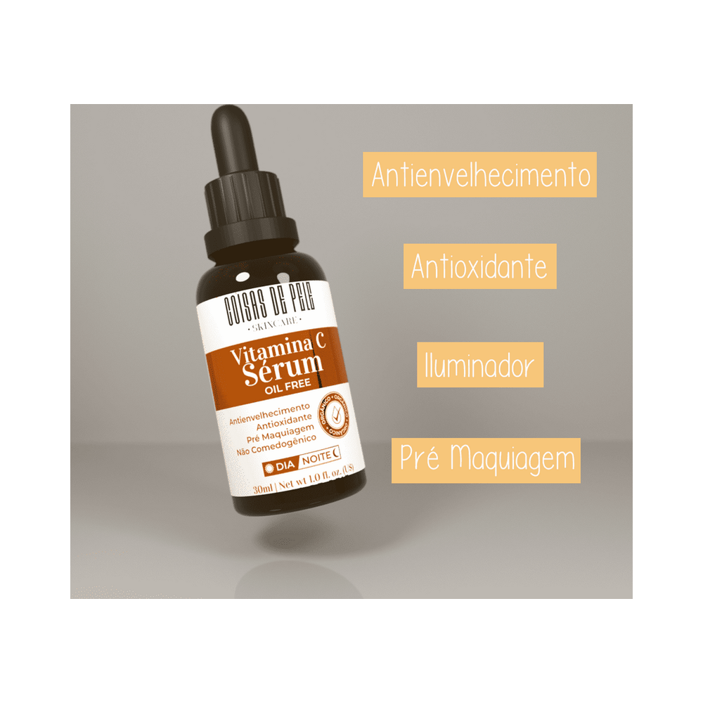 Sérum Coisas de Pele Vitamina C 30ml em destaque com benefícios