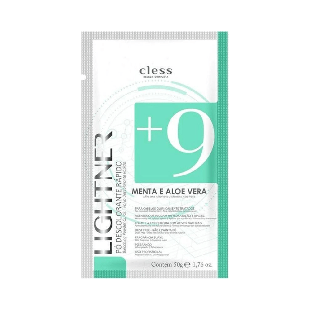 Sachê do pó descolorante Lightner +9 Menta e Aloe Vera 50g