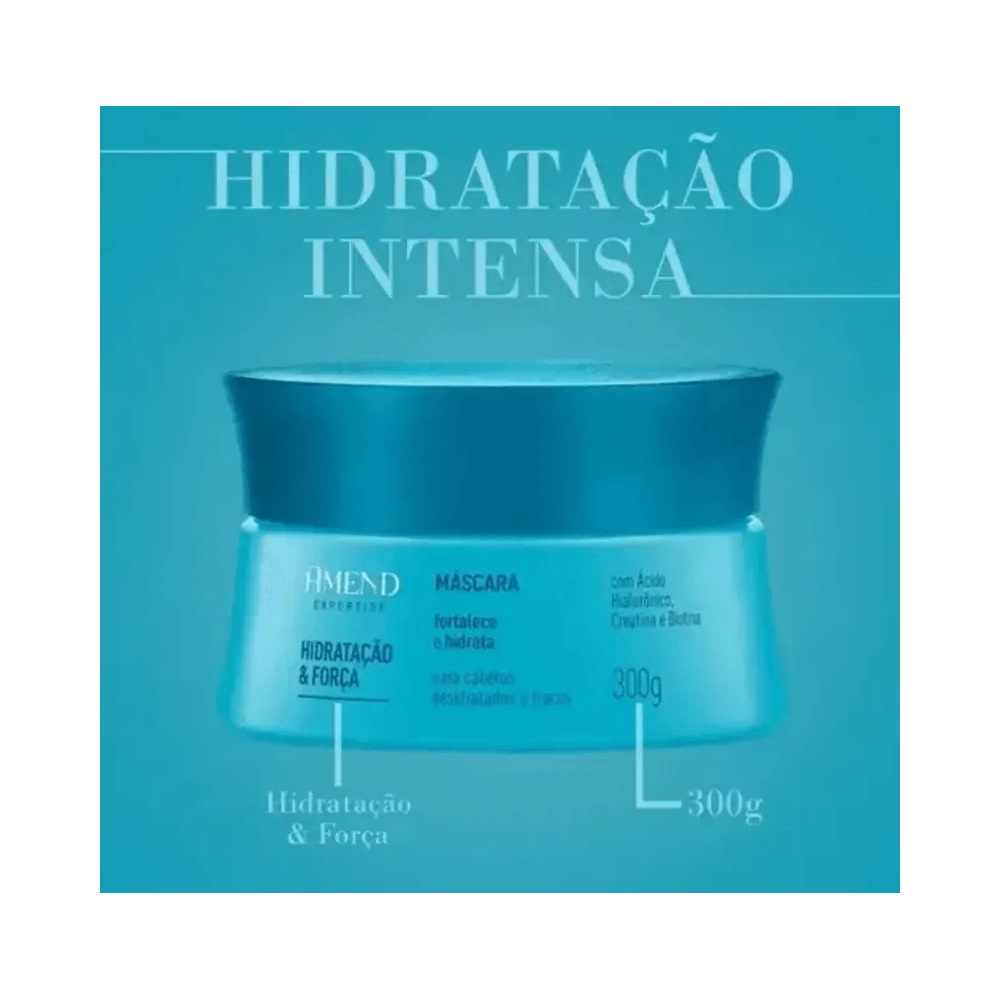Apresentação promocional Amend Expertise Hidratação & Força 300g