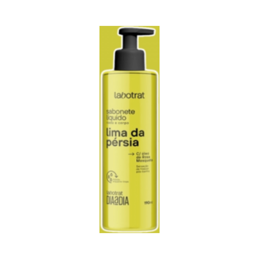 Close do frasco Labotrat Lima da Pérsia 190ml com pump