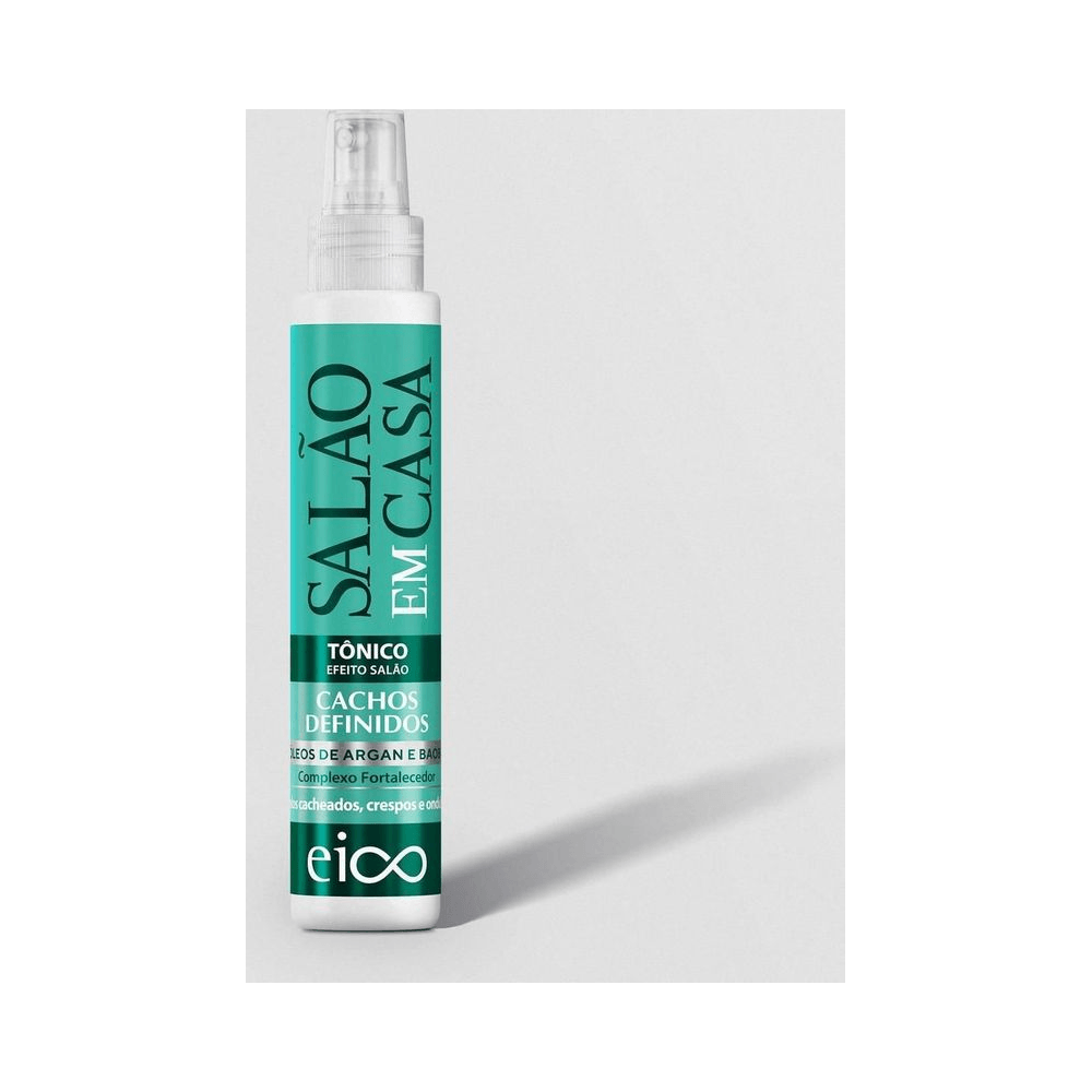 Tônico Eico Cachos Definidos 120ml - embalagem frontal com bico spray
