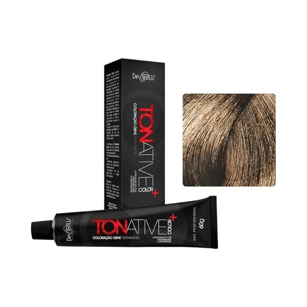 Conjunto Tonative 6.0 Louro Escuro com caixa e amostra de cor