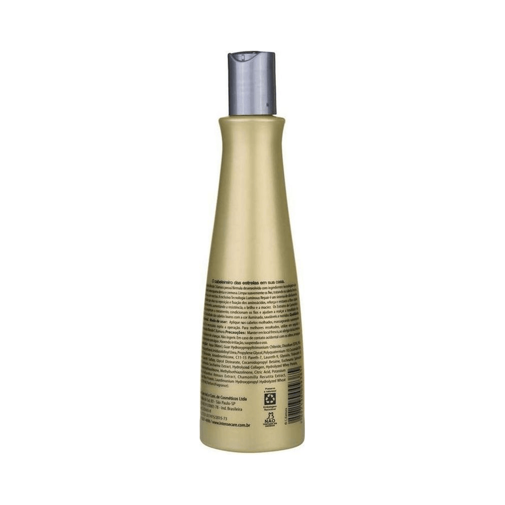 Verso do frasco Shampoo C.Kamura Blonde Vibrant Gloss 315ml