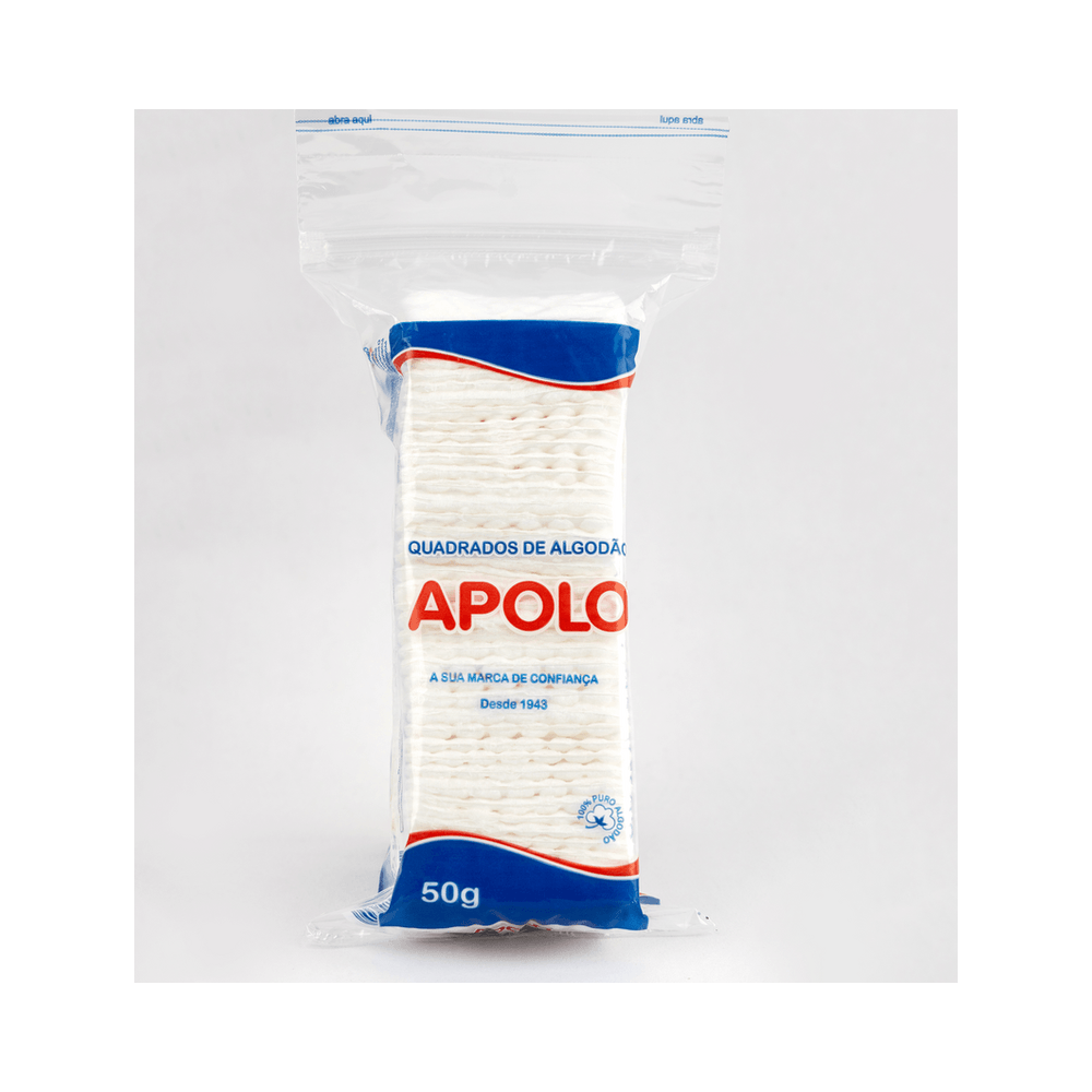Pacote translúcido Algodão Apolo Quadrado 50g