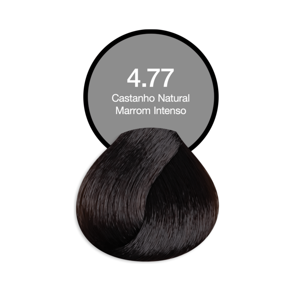 Mecha demonstrativa 4.77 Castanho Natural Marrom Intenso