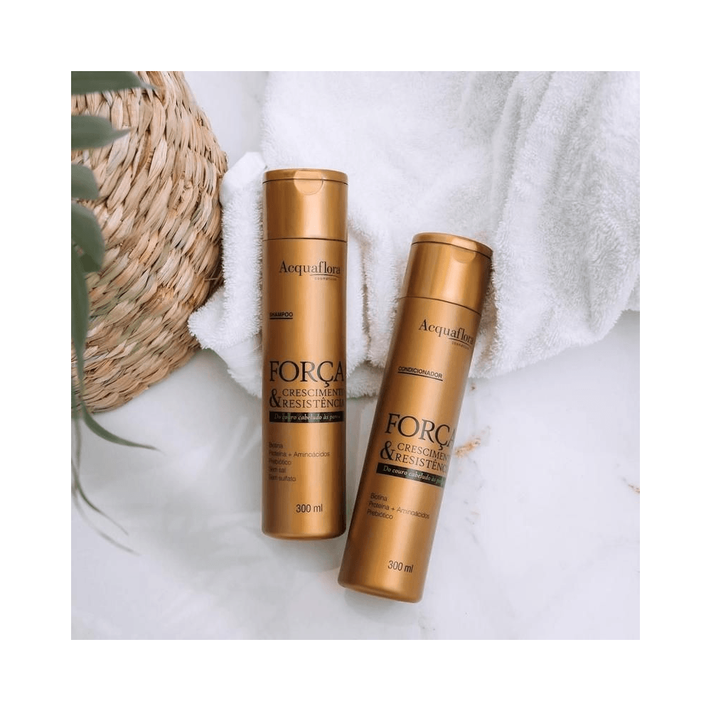 Duas unidades do condicionador Acquaflora em ambiente clean sobre bancada