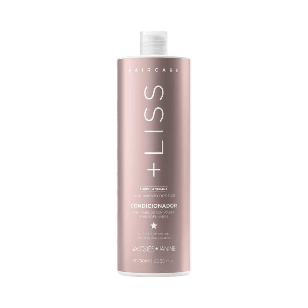 Condicionador Jacques Janine Liss 750ml rótulo rosa pó