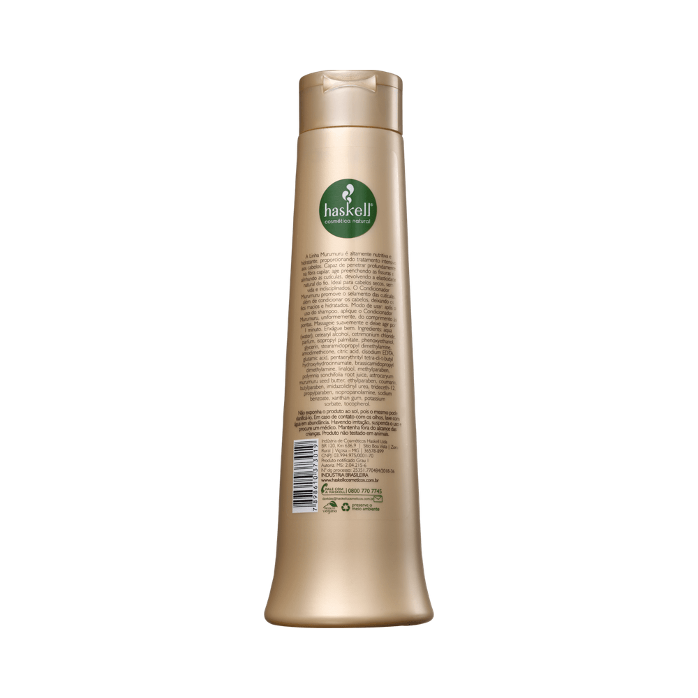 Verso do Condicionador Haskell Murumuru 500ml