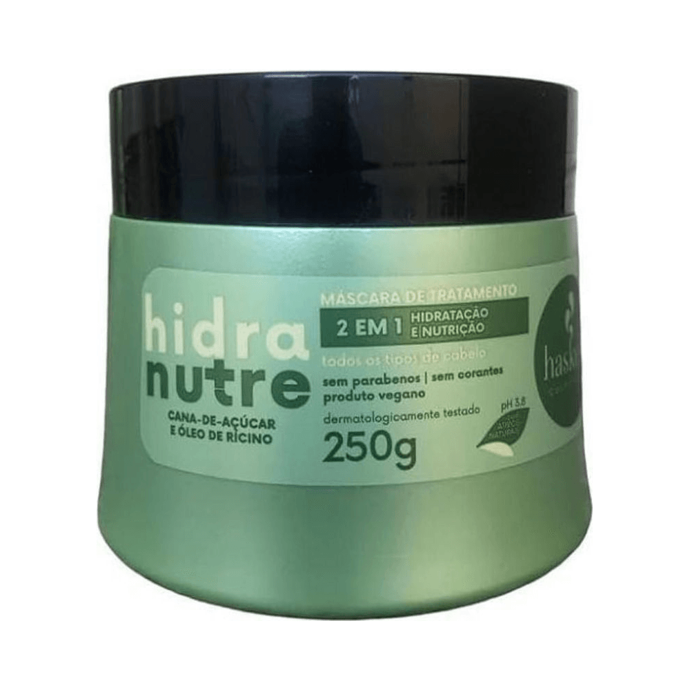 Pote Haskell Hidranutre 250g com rótulo destacando fórmula vegana