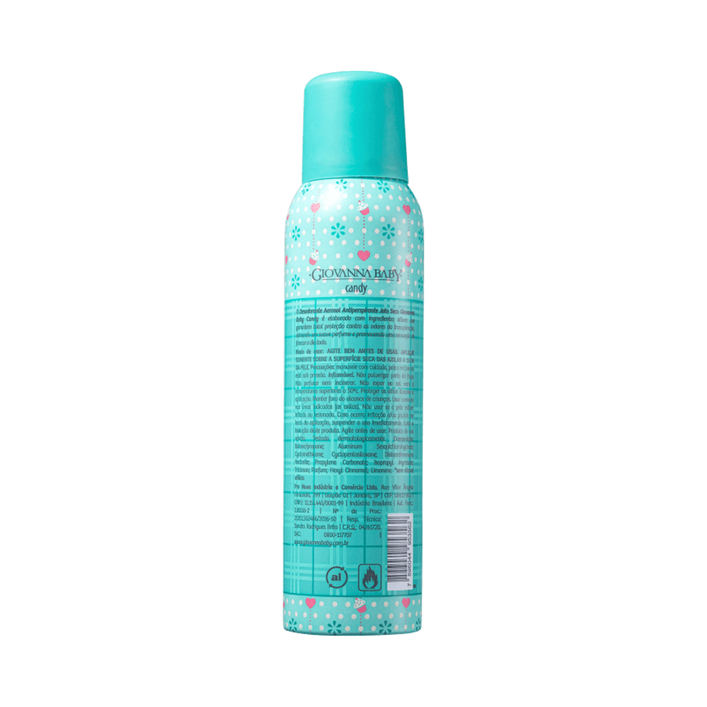 Desodorante Giovanna Baby Sweet Candy 150ml - vista traseira