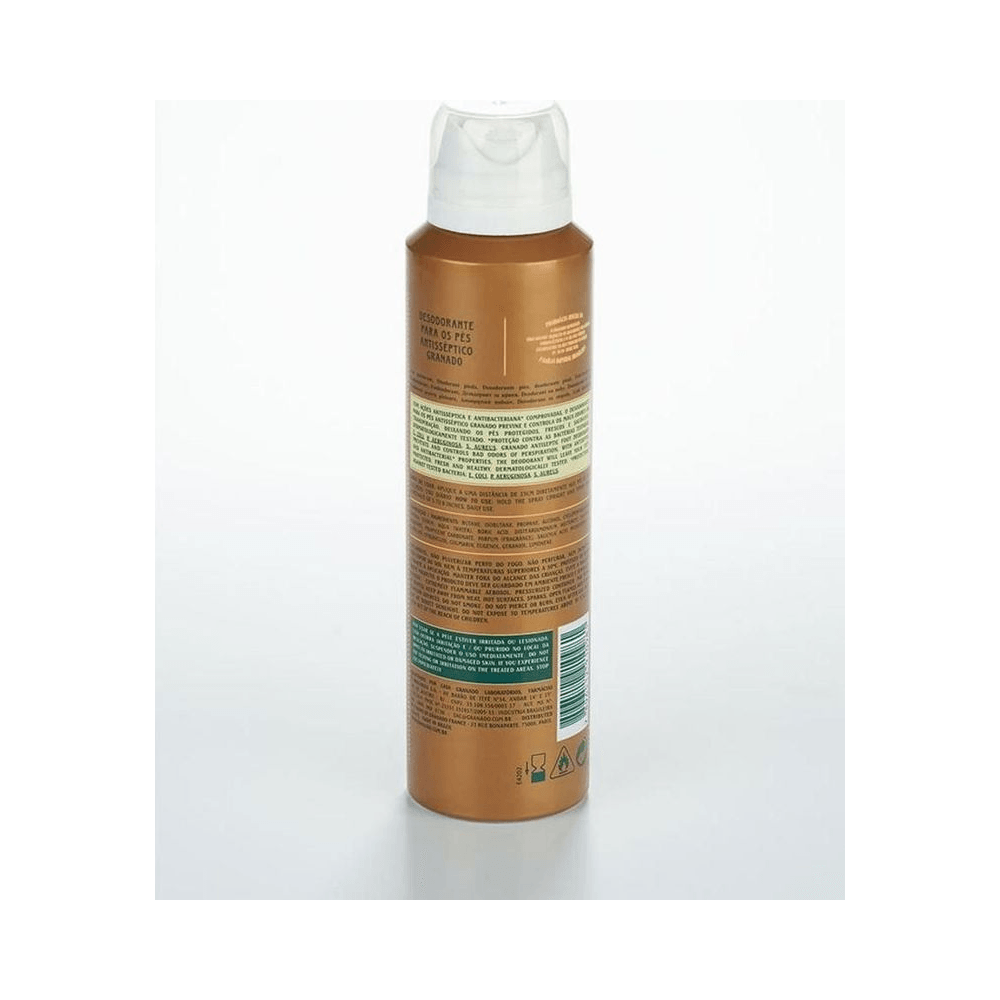 Desodorante para os pés Granado Natural 85g - verso com informações