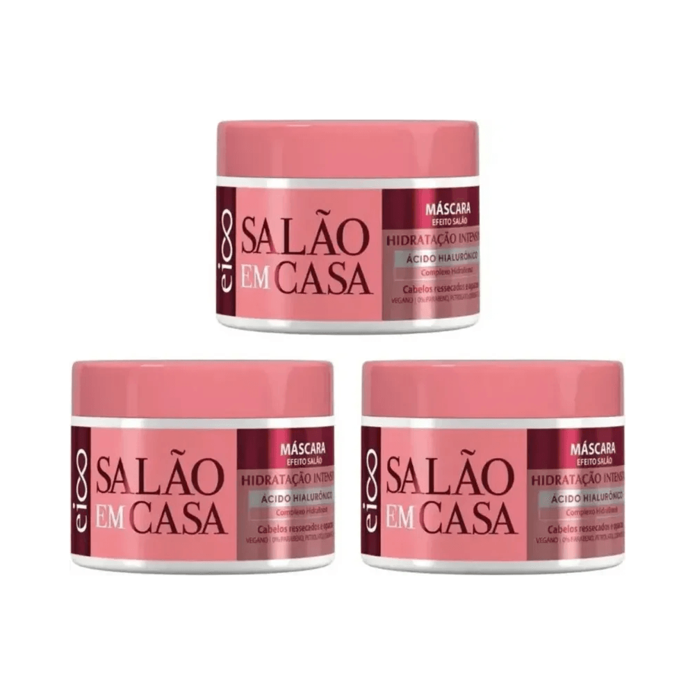 Conjunto de potes Máscara Eico Salão em Casa - visual do produto