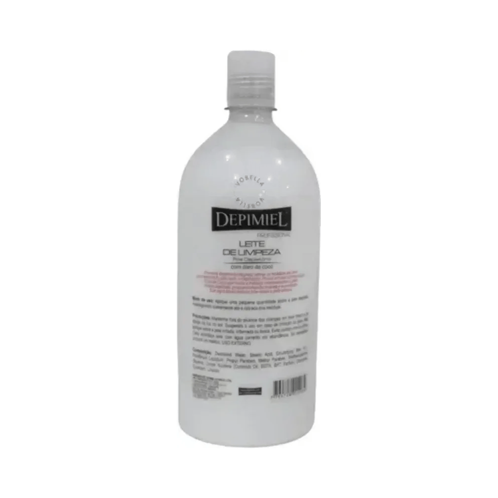 Leite de Limpeza Depimiel Pós Depilatório Coco 1000ml - verso