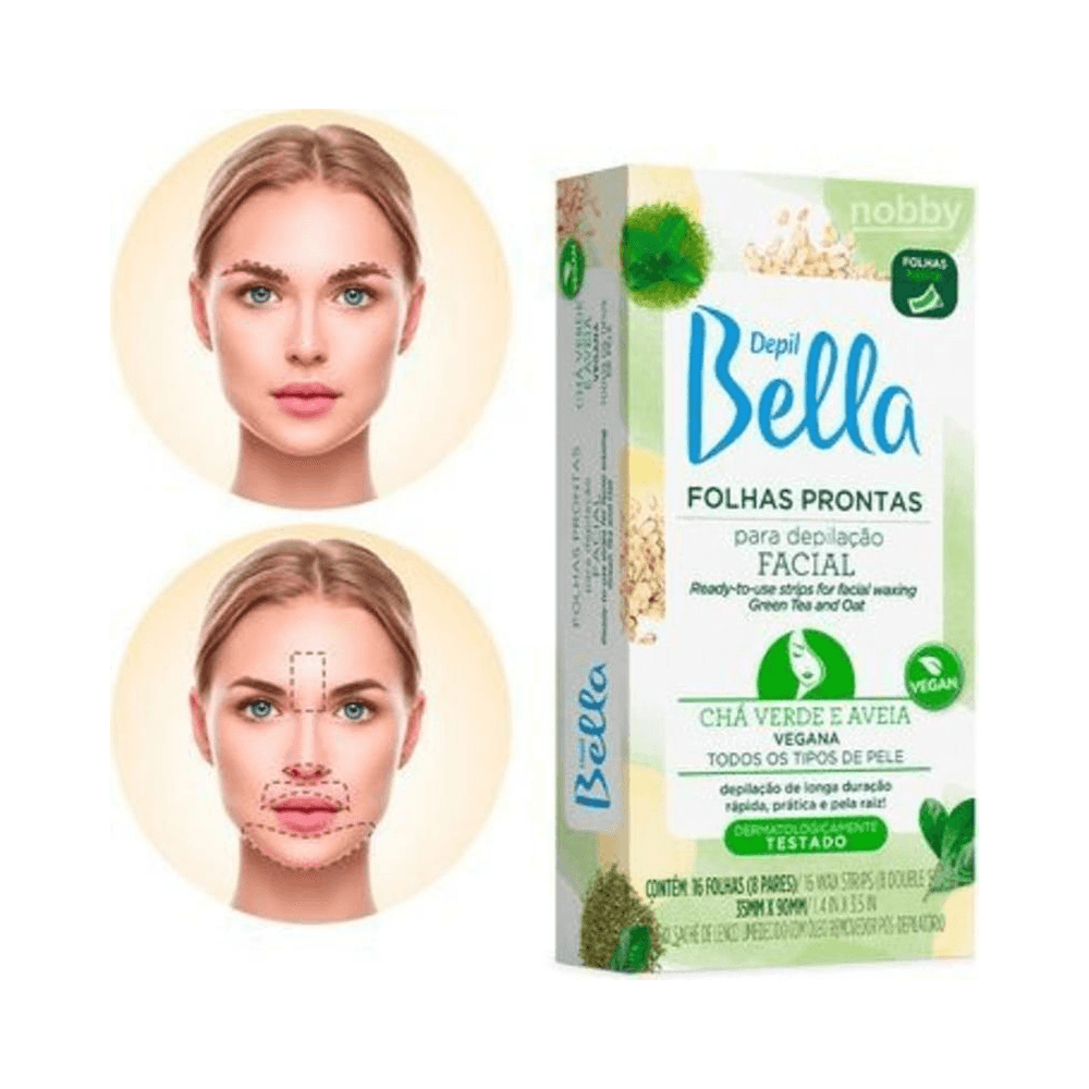 Uso e áreas indicadas das Folhas Prontas Depil Bella