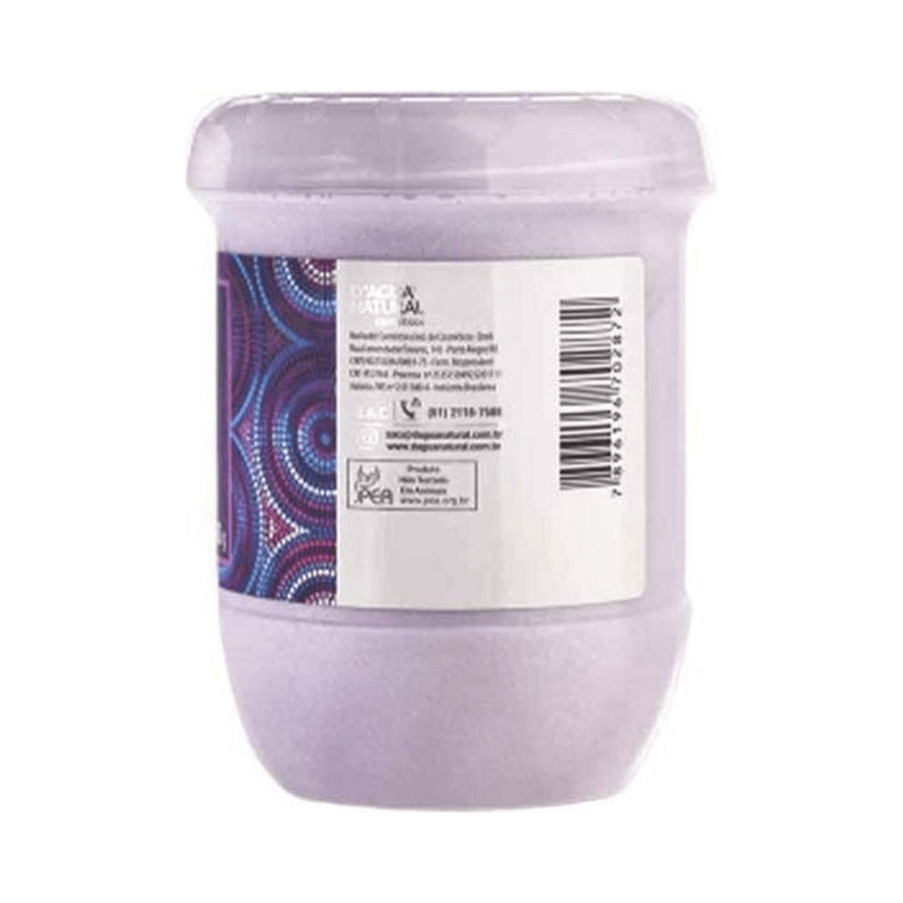 Visão traseira do pote do Creme Esfoliante D'agua Natural 650g mostrando rótulo e informações