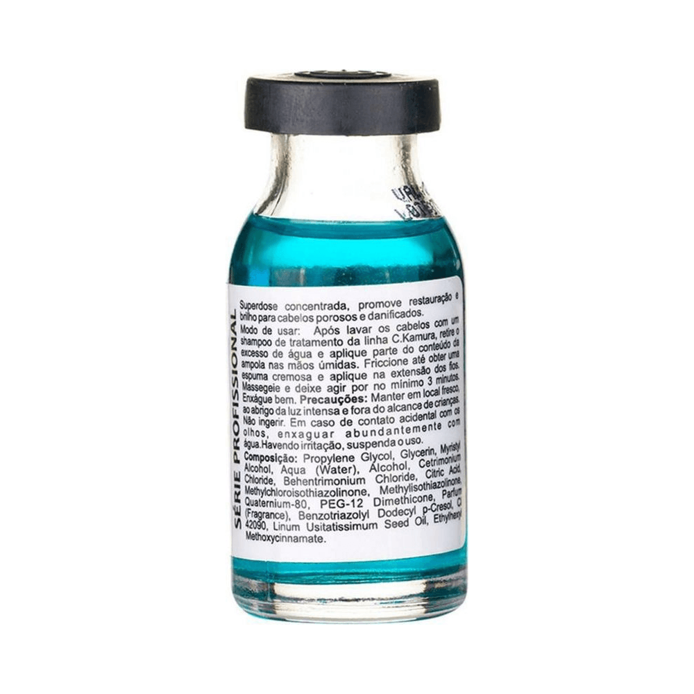 Vista posterior Superdose Autoaquecida C.Kamura Semi Di Lino - composição e instruções