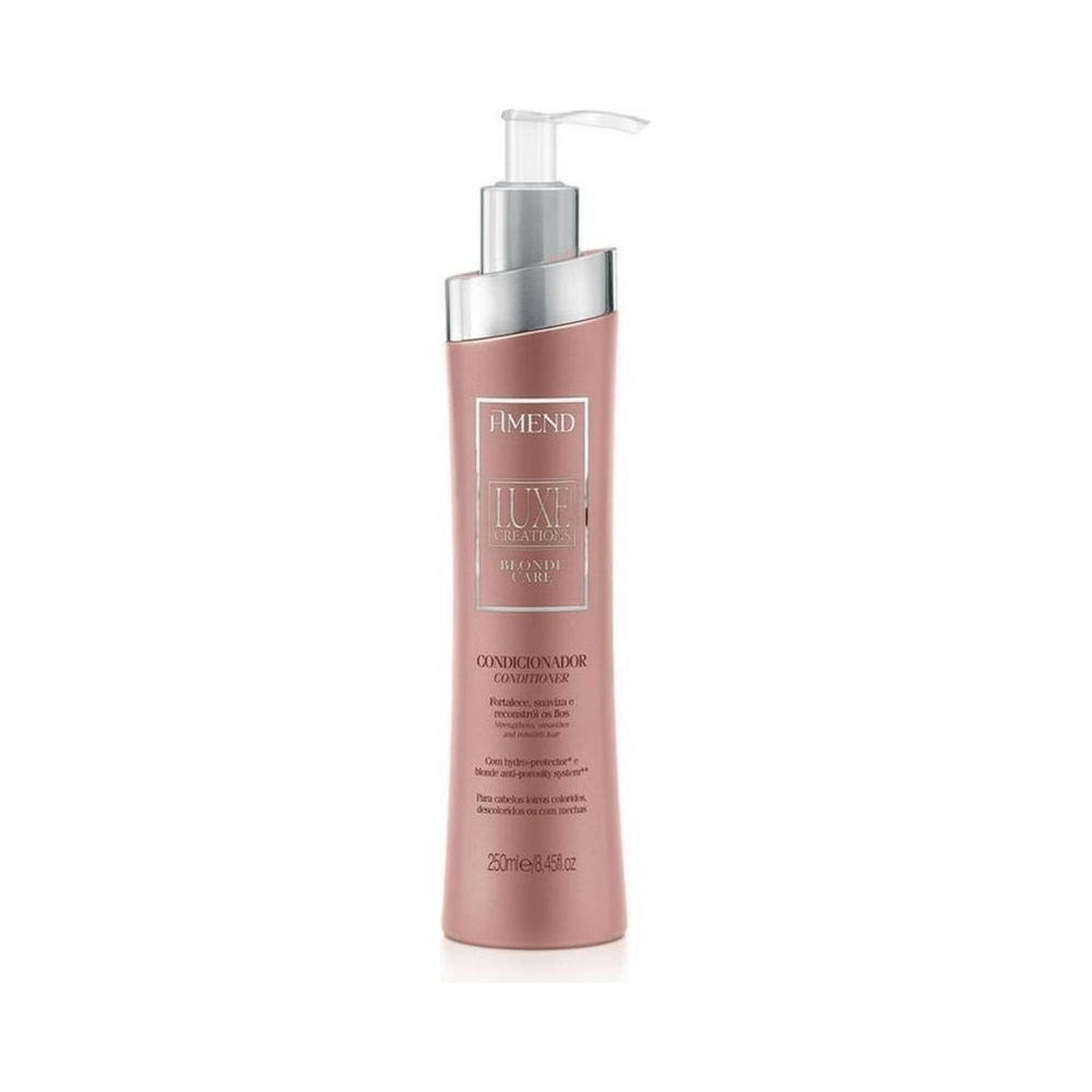 Frasco vertical Amend Luxe Creations Blonde Care 250ml com pump
