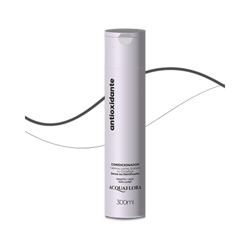 Embalagem frontal do Condicionador Acquaflora Antioxidante 300ml