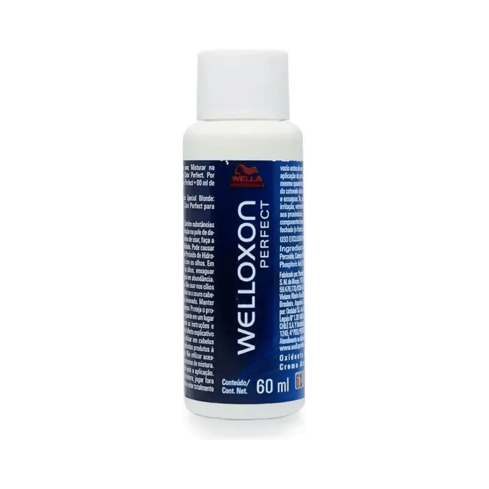 Frasco Welloxon Perfect 60ml com indicação 9% / 30 vol