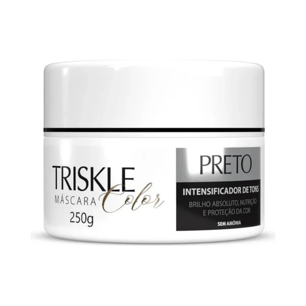 Máscara Triskle Color Preto 250g - vista frontal