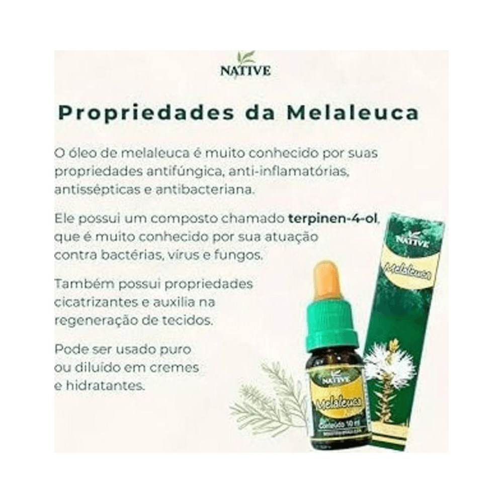 Informações e benefícios do Óleo de Melaleuca Native