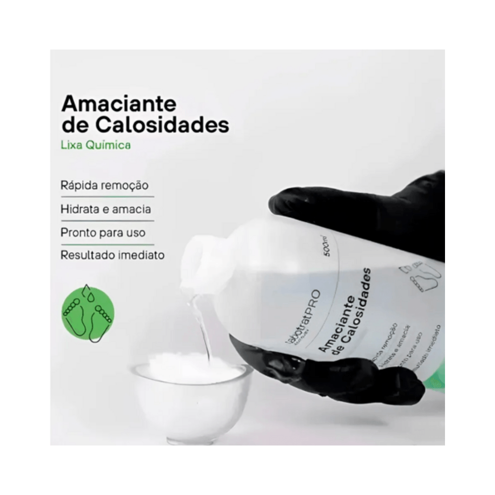 Aplicação do amaciante Labotrat com luva