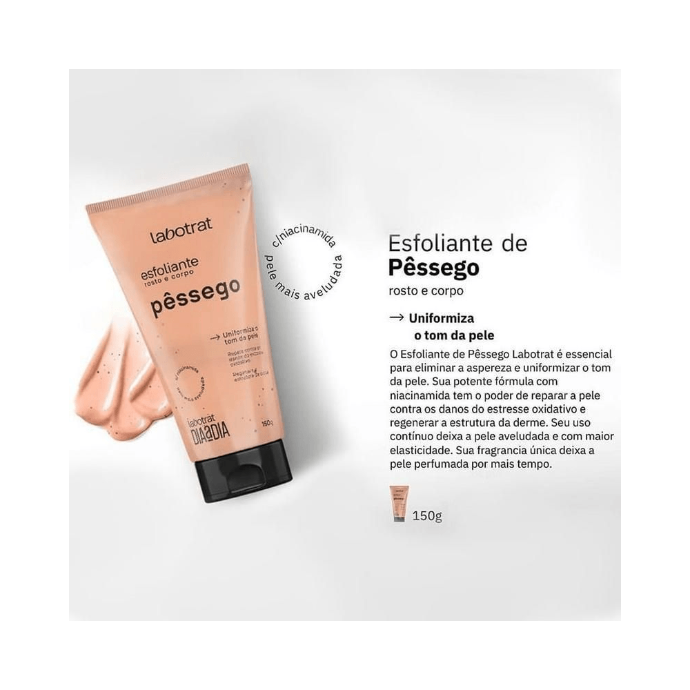 Tubo inclinado e amostra do produto com partículas visíveis
