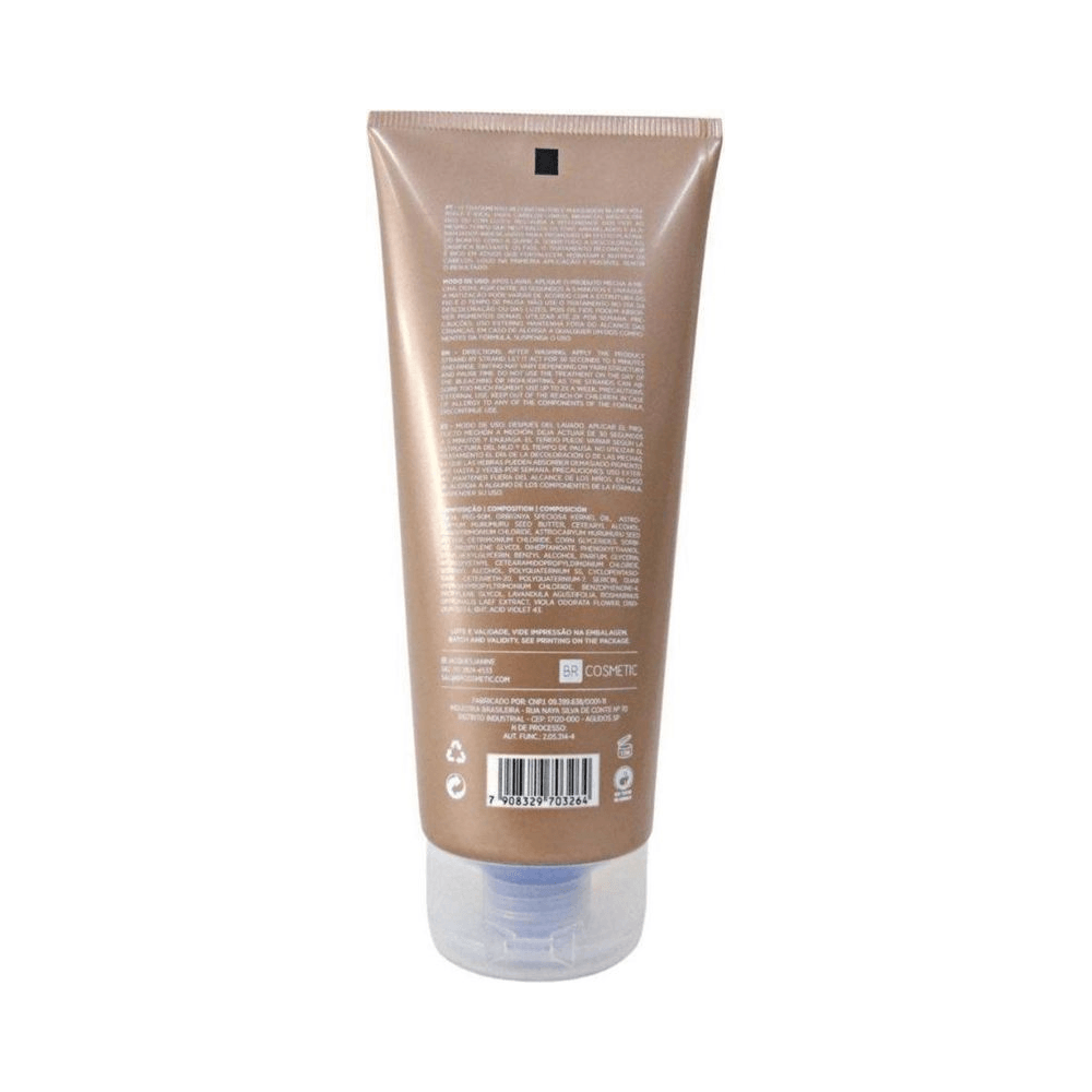 Tratamento Jacques Janine Blond Your Self 200ml - vista traseira com ingredientes e instruções