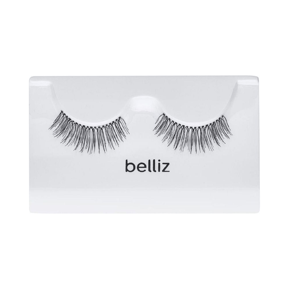 Blister com par de cílios Belliz Hair Line 105 exibido em suporte plástico