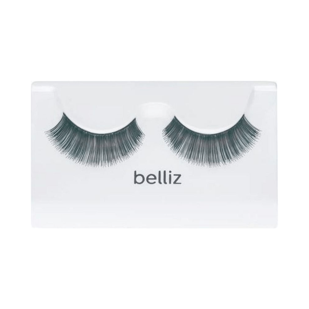Par de cílios Belliz Hair 118 em bandeja — curvatura natural e fios finos