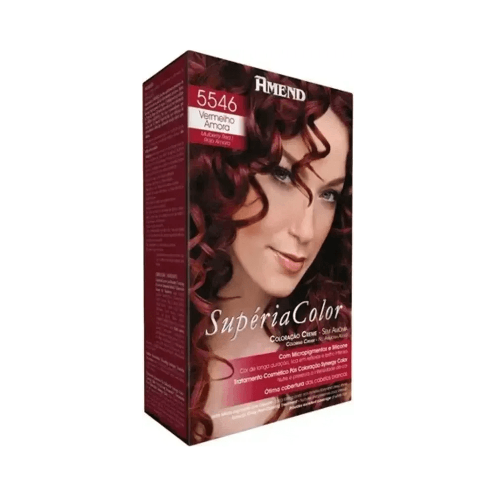 Kit Tonalizante Amend Supéria Color 5546 Vermelho Amora - perspectiva