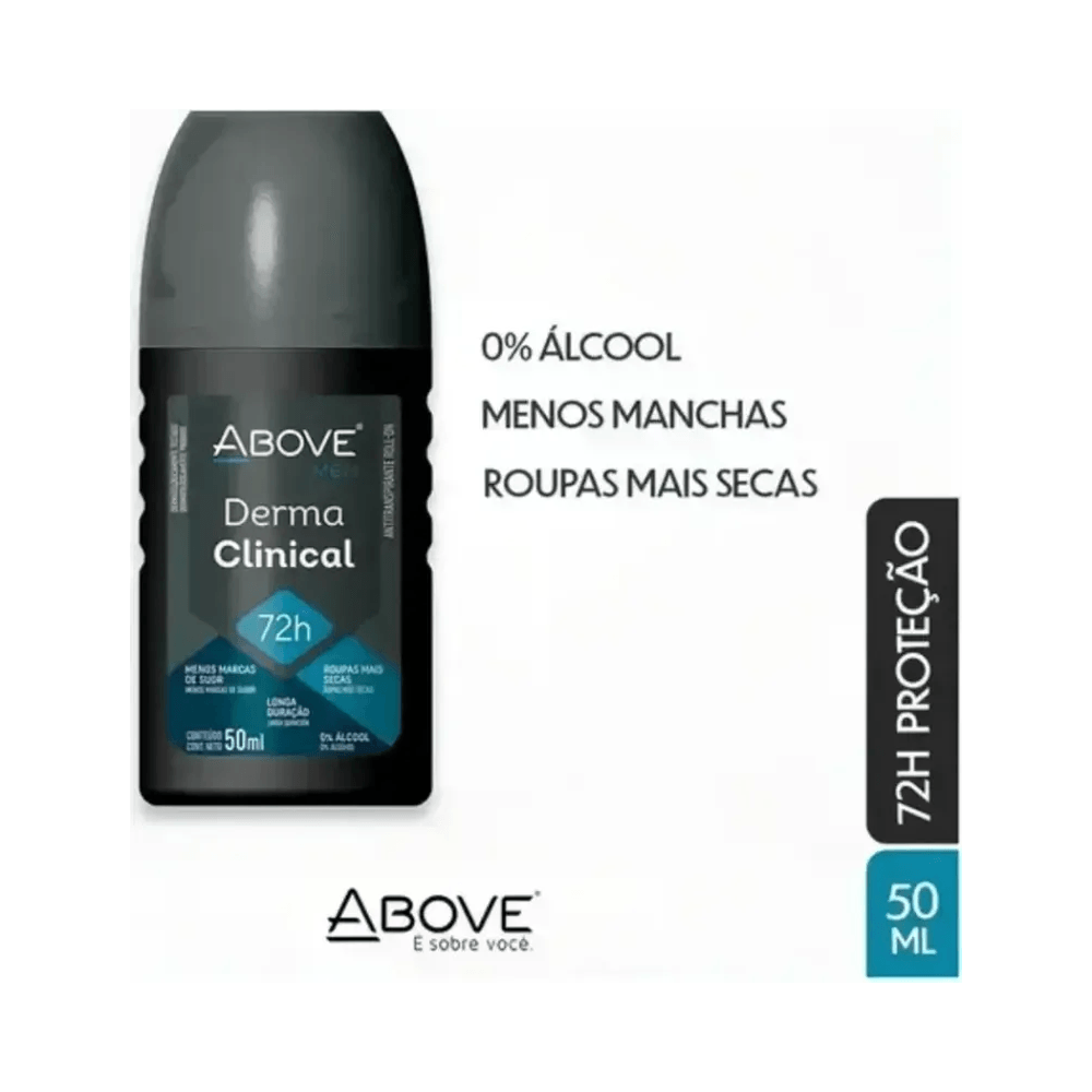 Imagem promocional Above Men Derma Clinical 50ml com selo 72h