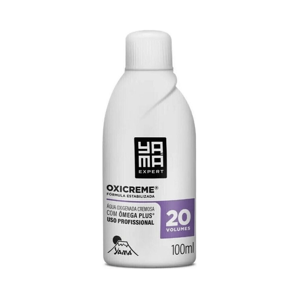 Frasco Yamá OXICREME 20 volumes 100ml vista frontal em fundo branco
