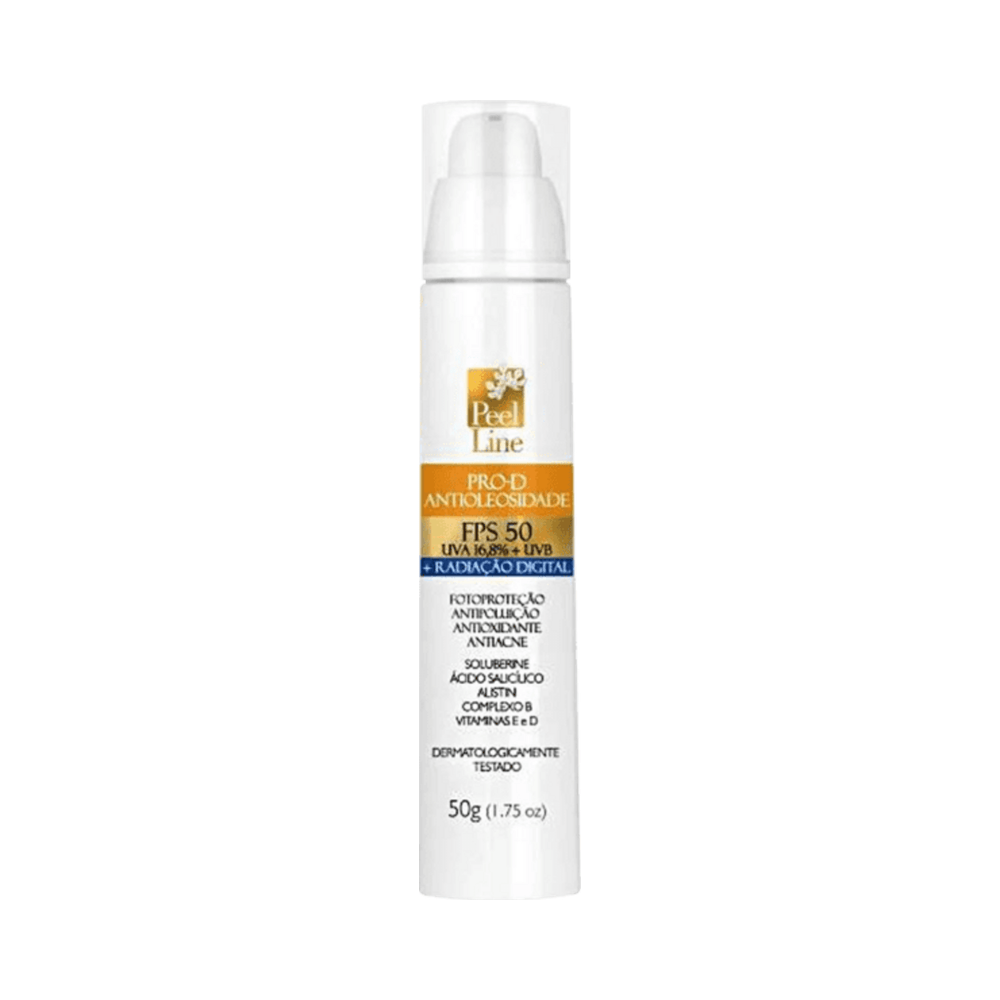Frasco pump do Creme Peel Pro-D Antioleosidade FPS50 50g